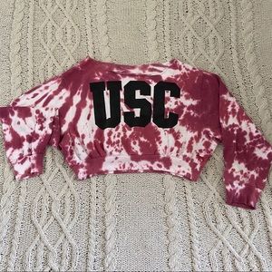 USC cropped long sleeve by pink victoria’s secret